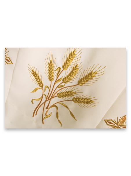 AR.PA.S. PARAMENTI Camice ricamo mazzo di spighe in poliestere