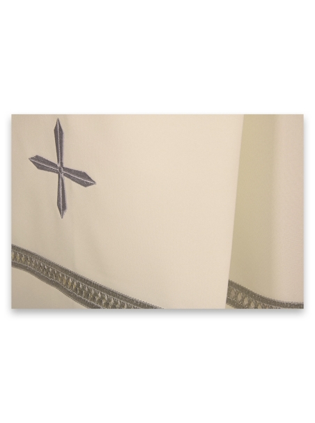 AR.PA.S. PARAMENTI Camice gigliuccio e croce colore grigio