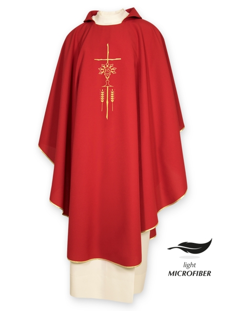 AR.PA.S. PARAMENTI Casula ricamo calice e spighe