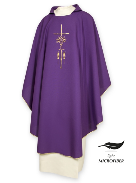 AR.PA.S. PARAMENTI Casula ricamo calice e spighe