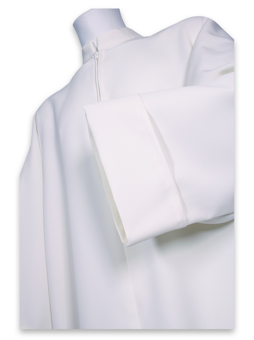 AR.PA.S. PARAMENTI Camice svasato in cotone con colletto a listino