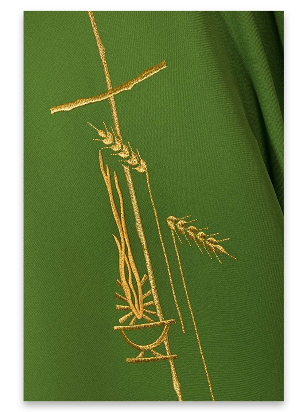 AR.PA.S. PARAMENTI Casula ricamo lampada e spighe