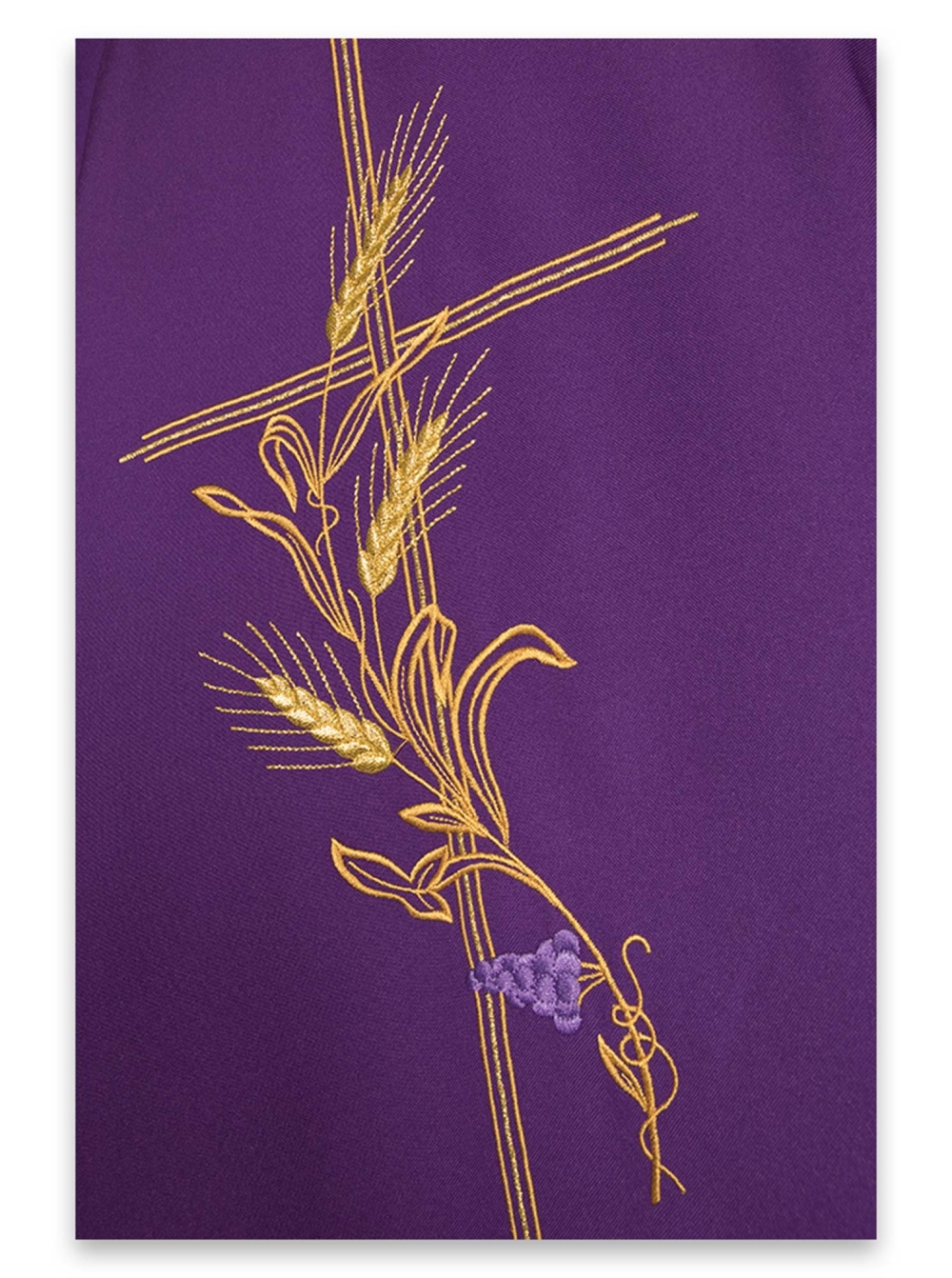 AR.PA.S. PARAMENTI Casula ricamo croce e mazzi di spighe