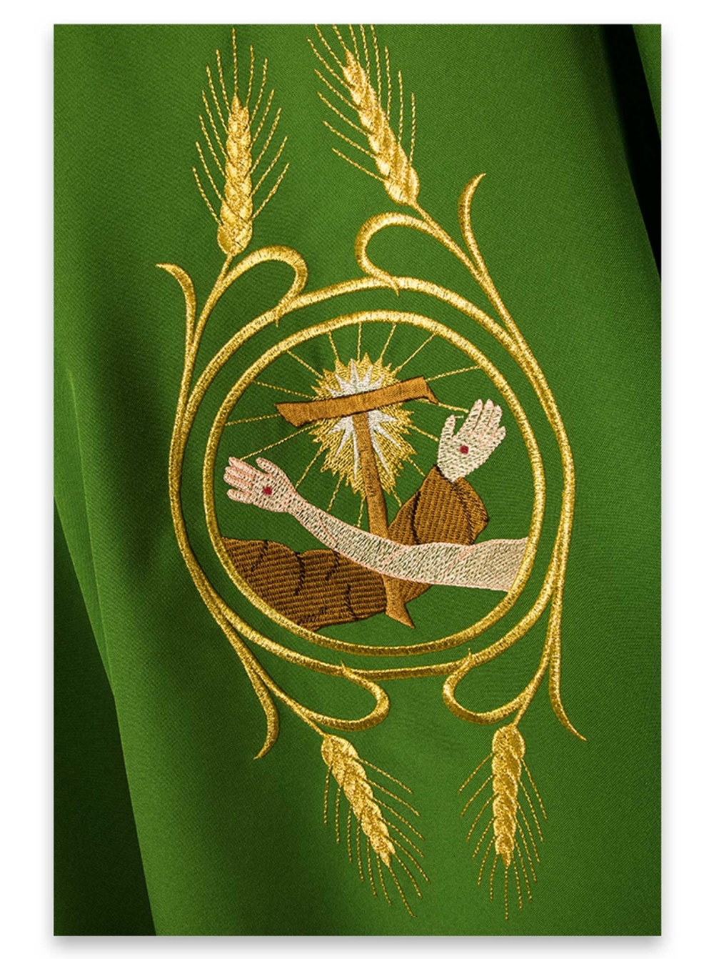 AR.PA.S. PARAMENTI Casula ricamo stemma francescano