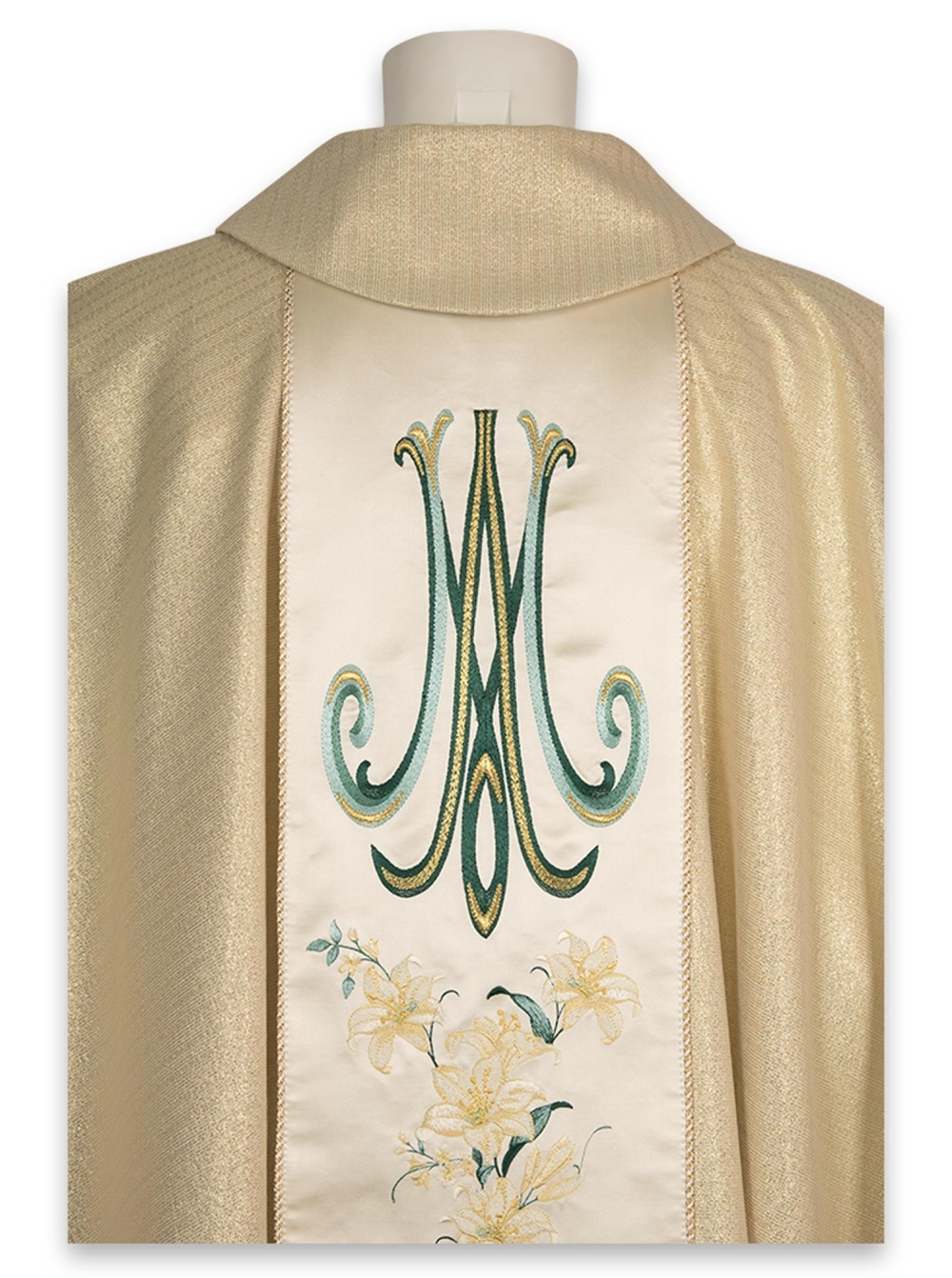 AR.PA.S. PARAMENTI Casula ricamo Maria con gigli