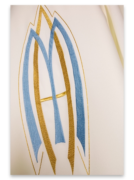 AR.PA.S. PARAMENTI Casula ricamo monogramma Mariano