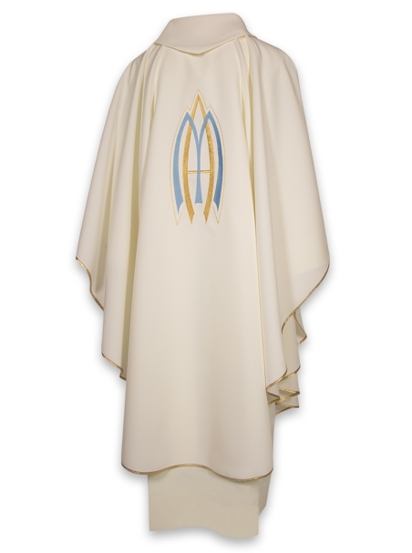 AR.PA.S. PARAMENTI Casula ricamo monogramma Mariano