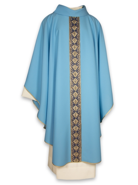 AR.PA.S. PARAMENTI Casula bordo ricamo dorato