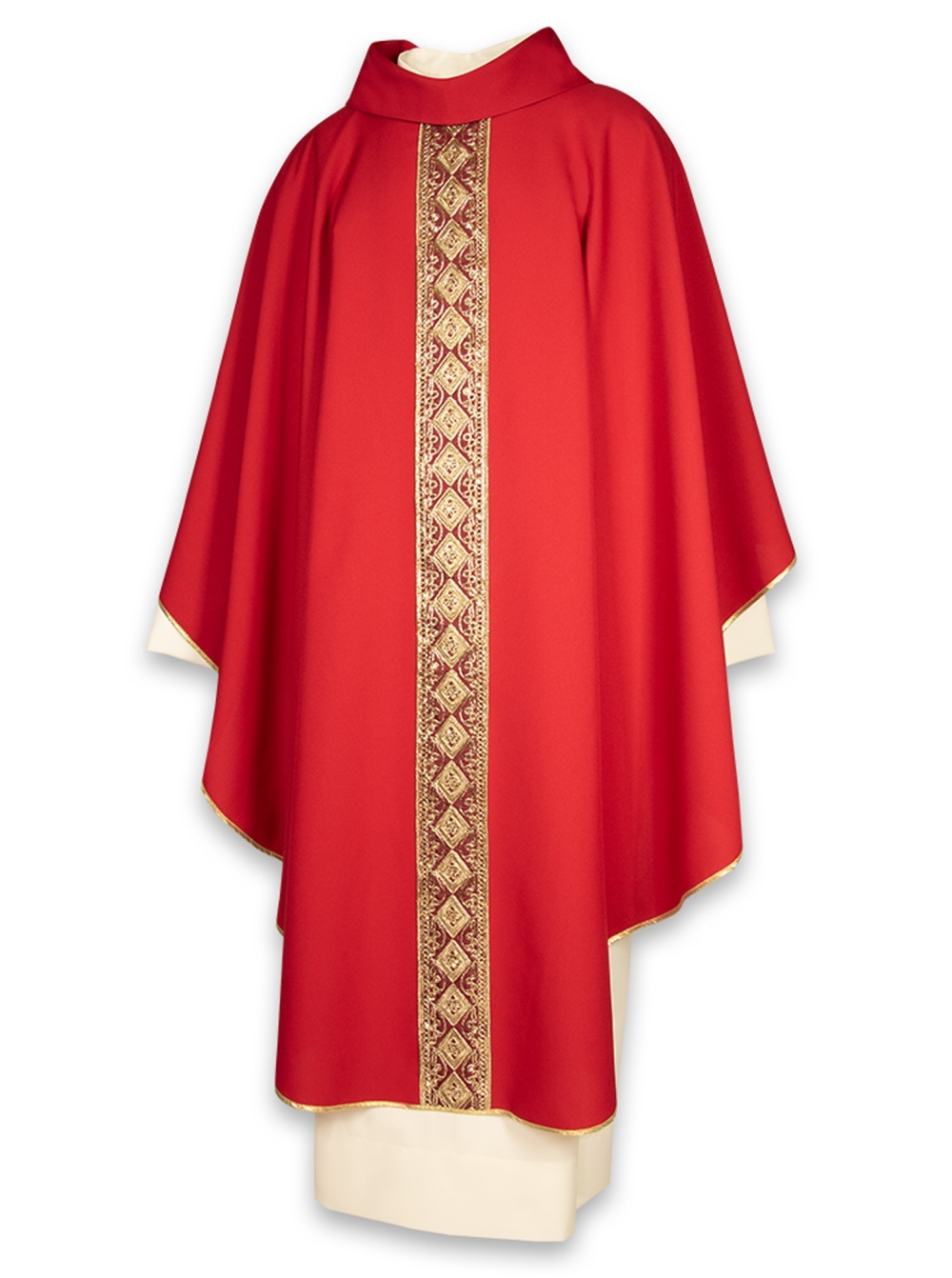 AR.PA.S. PARAMENTI Casula bordo ricamo dorato