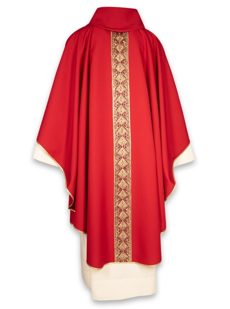 AR.PA.S. PARAMENTI Casula bordo ricamo dorato