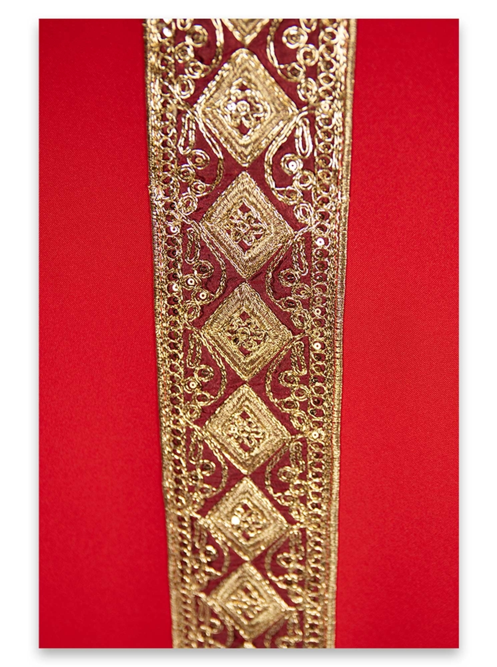 AR.PA.S. PARAMENTI Casula bordo ricamo dorato