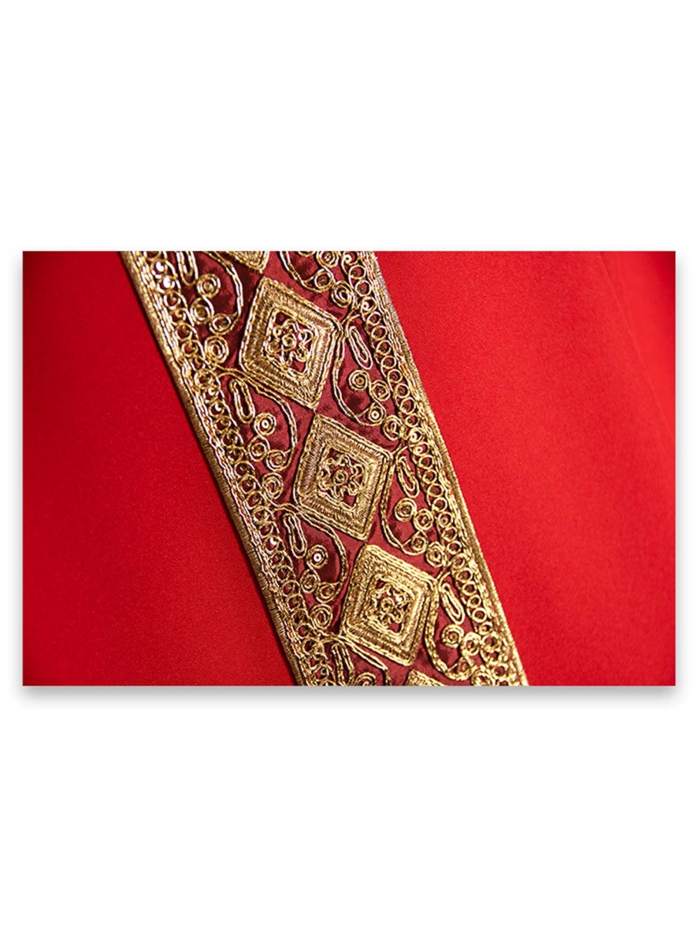 AR.PA.S. PARAMENTI Casula bordo ricamo dorato