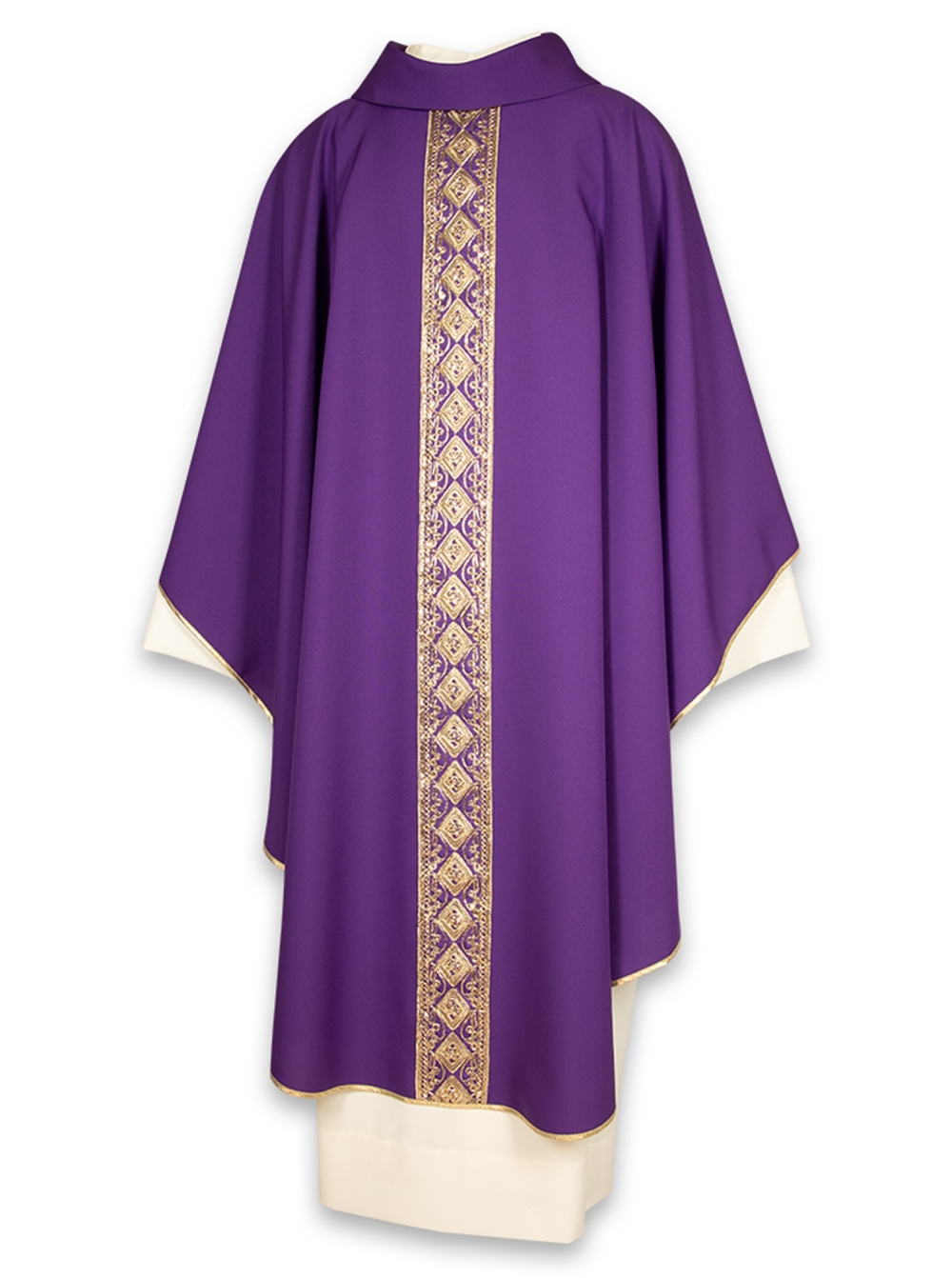 AR.PA.S. PARAMENTI Casula bordo ricamo dorato