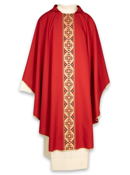 AR.PA.S. PARAMENTI Casula bordo oro geometrico