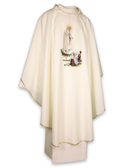 AR.PA.S. PARAMENTI Casula ricamo Madonna di Fatima