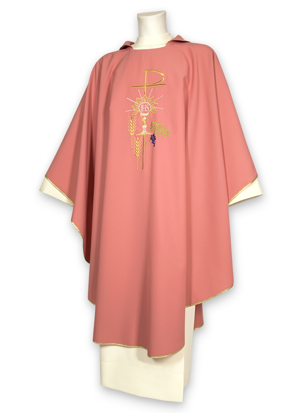 AR.PA.S. PARAMENTI Casula ricamo IHS spighe e vite