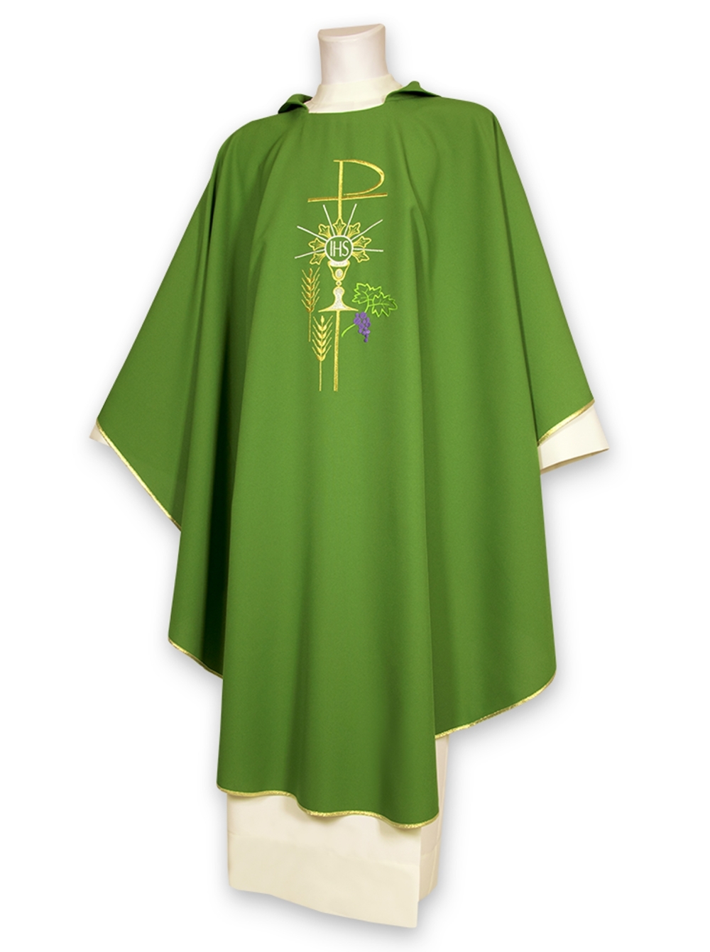 AR.PA.S. PARAMENTI Casula ricamo IHS spighe e vite