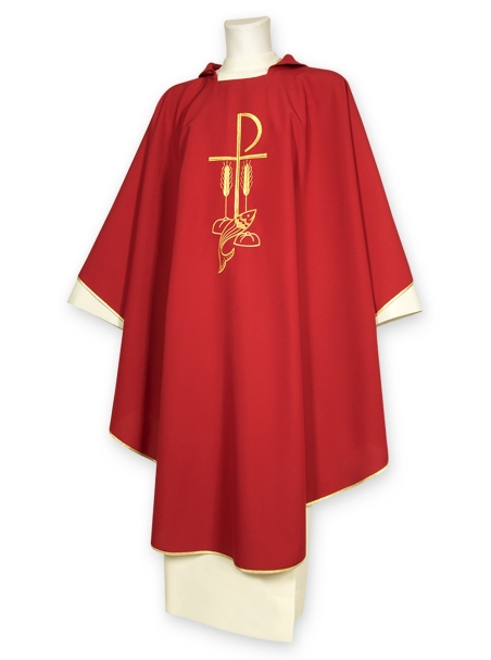 AR.PA.S. PARAMENTI Casula ricamo pesci