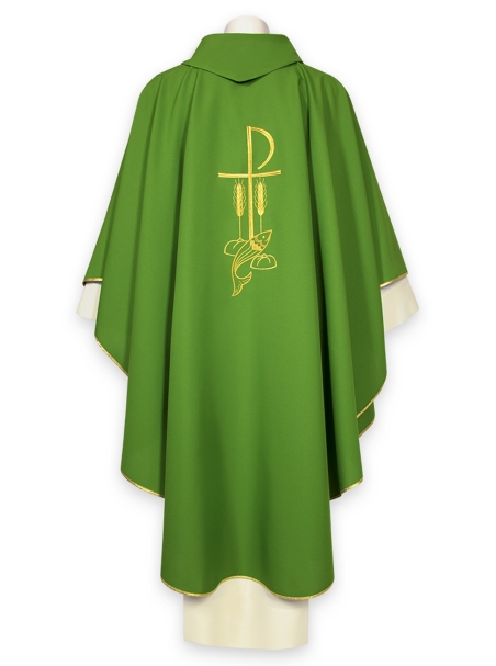 AR.PA.S. PARAMENTI Casula ricamo pesci