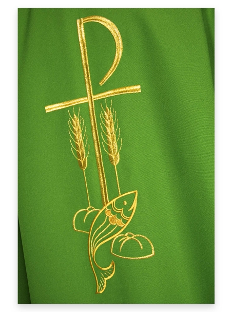 AR.PA.S. PARAMENTI Casula ricamo pesci