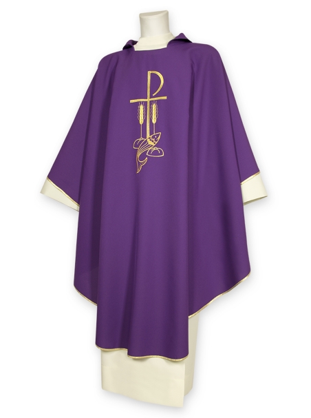 AR.PA.S. PARAMENTI Casula ricamo pesci