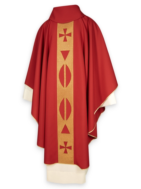 AR.PA.S. PARAMENTI Casula ricamo rete oro a sbalzo