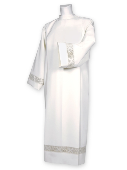 AR.PA.S. PARAMENTI Camice con pizzo tramezzo bianco