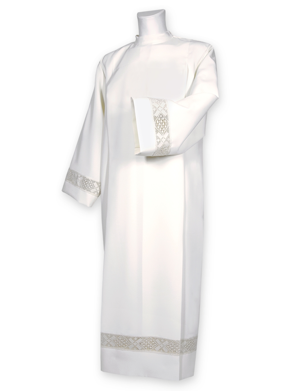 AR.PA.S. PARAMENTI Camice con pizzo tramezzo bianco